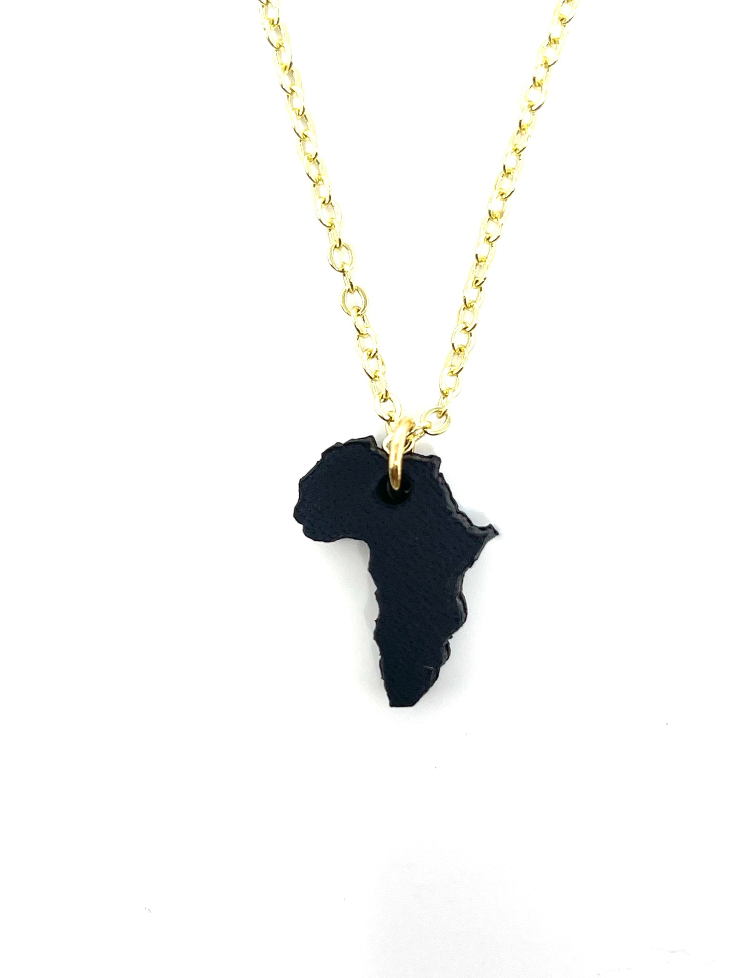 Africa Leather Pendant Neckace